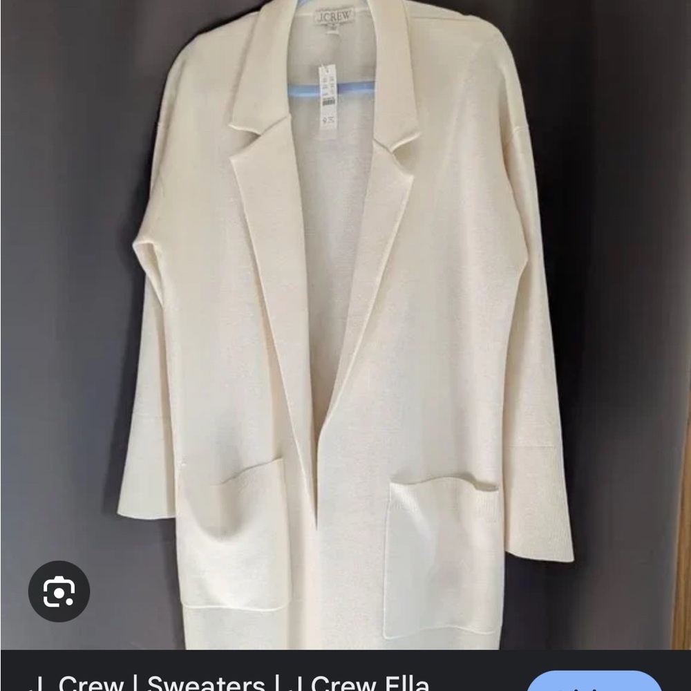 J. Crew Women's Cream Cardigan Sweater